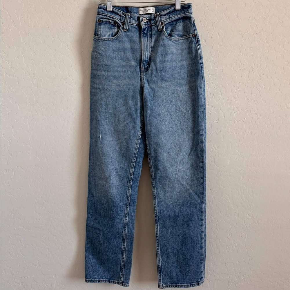 Abercrombie & Fitch The 90s Straight Ultra High Rise Jeans (Curve Love)